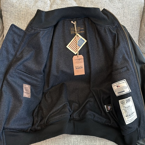 Cockpit USA Leather Tanker Jacket - Men’s Medium - Picture 3 of 10